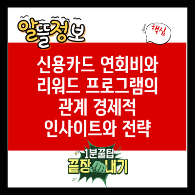 신용카드 연회비와 리워드 프로그램의 관계: 경제적 인사이트와 전략